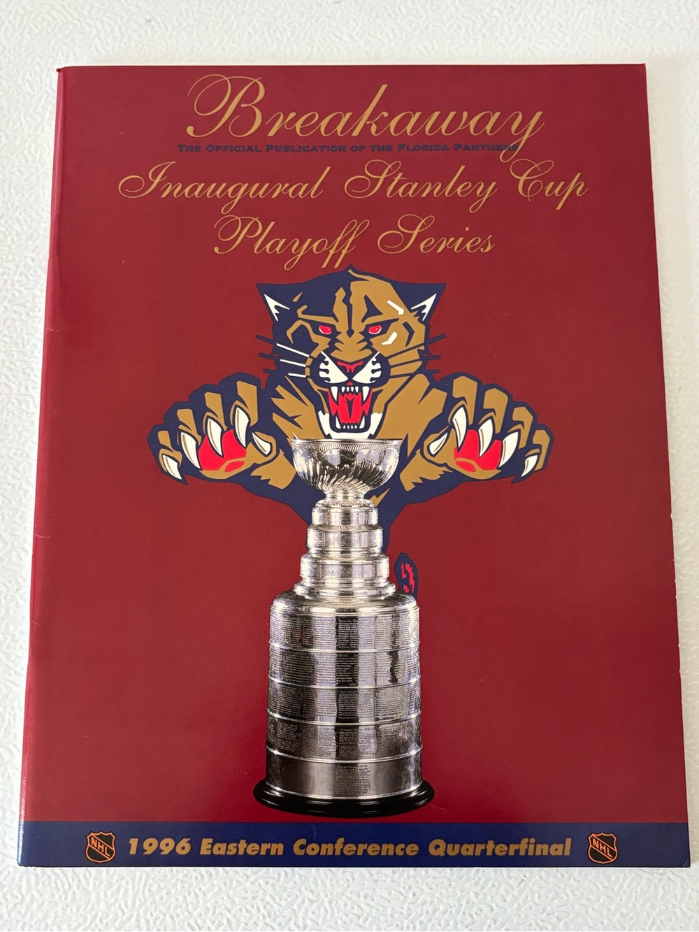 Inaugural Stanley Cup Playoff Series Program - Florida Panthers Red